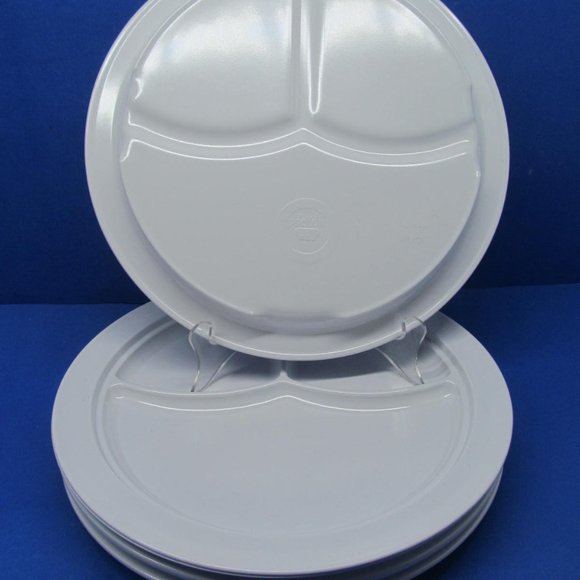 Proton Melamine Divided Plates 10  Bundle of 4 - Picture 4 of 7